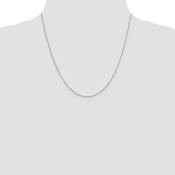 Leslie's 14K White Gold .8mm Loose Rope Chain - Image 4