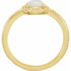Beaded Cabochon Ring - Image 2
