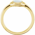 Beaded Cabochon Ring - Image 2