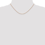 Leslie's 14K Rose Gold .8mm Box with Lobster Clasp Chain - Image 4