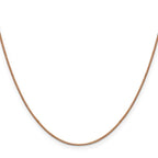 Leslie's 14K Rose Gold .8mm Box with Lobster Clasp Chain - Image 2