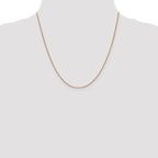 Leslie's 14K Rose Gold .8mm Box with Lobster Clasp Chain - Image 4