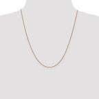Leslie's 14K Rose Gold .8mm Box with Lobster Clasp Chain - Image 4