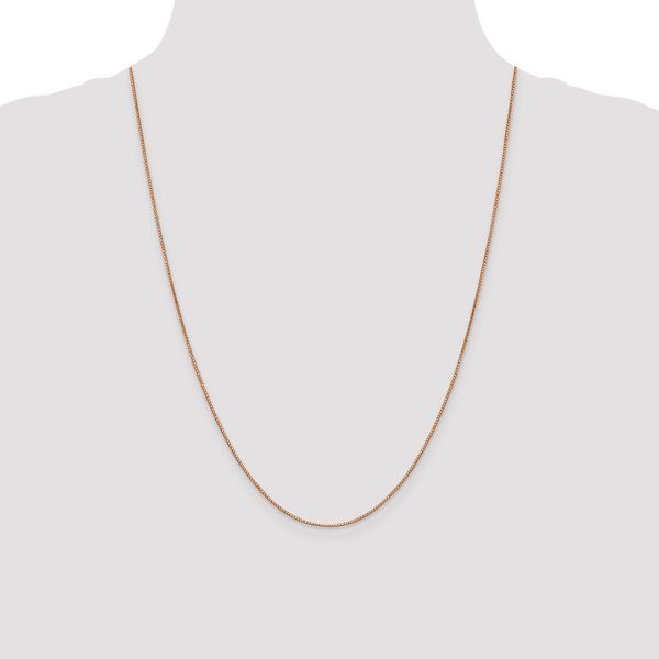 Leslie's 14K Rose Gold .8mm Box with Lobster Clasp Chain - Image 4