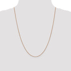 Leslie's 14K Rose Gold .8mm Box with Lobster Clasp Chain - Image 4