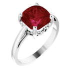 Cushion Scroll Setting® Ring