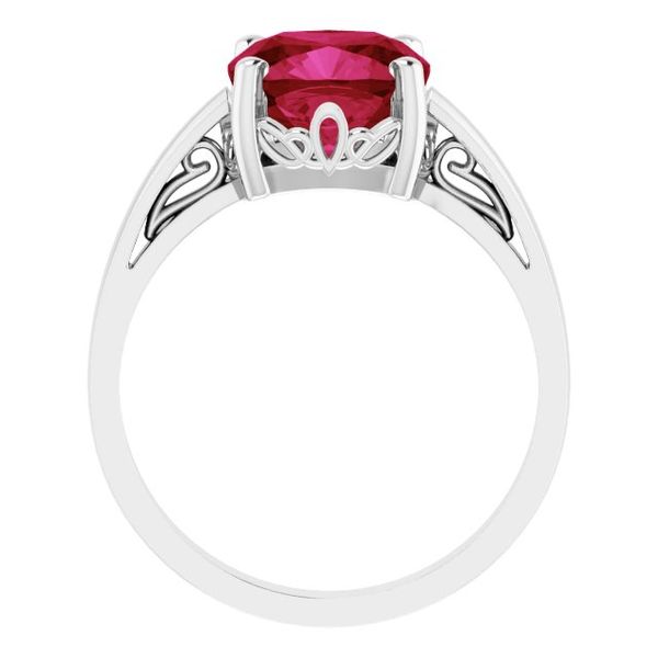 Cushion Scroll Setting® Ring - Image 2