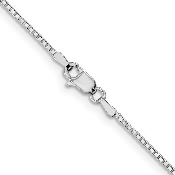 Leslie's 14K White Gold 1.2mm Box Chain - Image 3