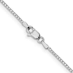 Leslie's 14K White Gold 1.2mm Box Chain - Image 3