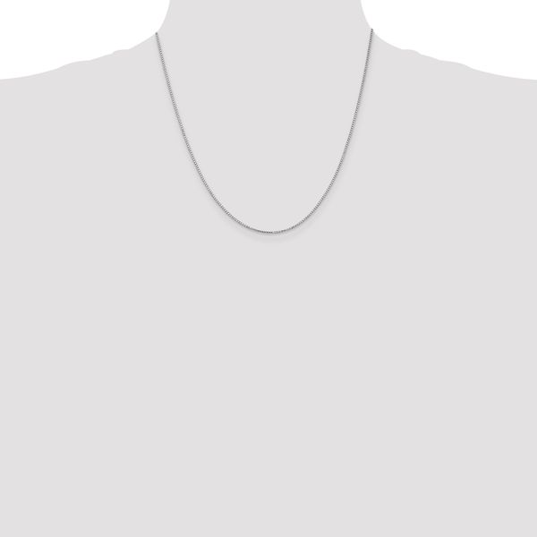 Leslie's 14K White Gold 1.2mm Box Chain - Image 4