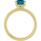 Rope Solitaire Ring - Image 2