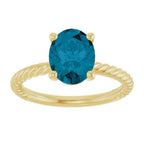 Rope Solitaire Ring - Image 3
