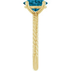 Rope Solitaire Ring - Image 4