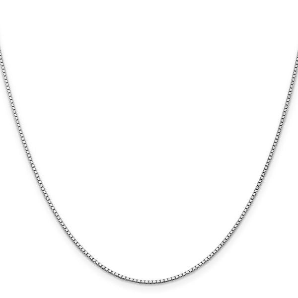 Leslie's 14K White Gold 1.3mm Box Chain - Image 2