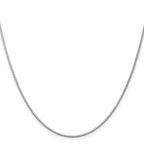 Leslie's 14K White Gold 1.3mm Box Chain - Image 2