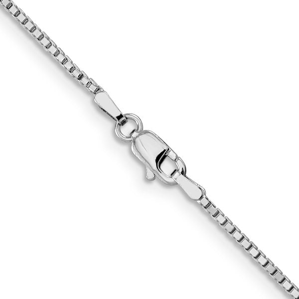 Leslie's 14K White Gold 1.3mm Box Chain - Image 3