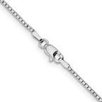 Leslie's 14K White Gold 1.3mm Box Chain - Image 3
