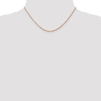 Leslie's 14K Rose Gold 1mm Singapore with Lobster Clasp Chain - Image 4