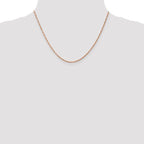 Leslie's 14K Rose Gold 1mm Singapore with Lobster Clasp Chain - Image 4