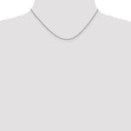 Leslie's 14K White Gold 1.4mm Round Cable Chain - Image 4