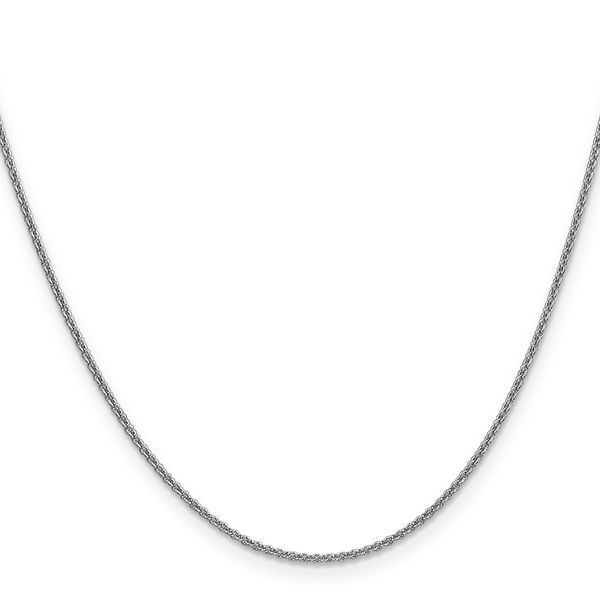 Leslie's 14K White Gold 1.4mm Round Cable Chain - Image 2