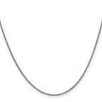 Leslie's 14K White Gold 1.4mm Round Cable Chain - Image 2