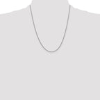 Leslie's 14K White Gold 1.4mm Round Cable Chain - Image 4