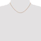 Leslie's 14K Rose Gold 1.1mm Flat Cable Chain - Image 4