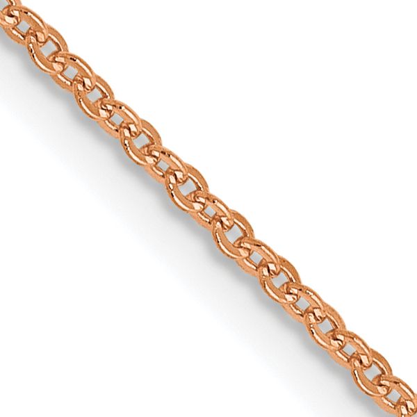 Leslie's 14K Rose Gold 1.1mm Flat Cable Chain