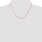 Leslie's 14K Rose Gold 1.1mm Flat Cable Chain - Image 4