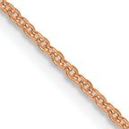 Leslie's 14K Rose Gold 1.1mm Flat Cable Chain