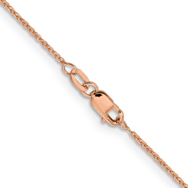 Leslie's 14K Rose Gold 1.1mm Flat Cable Chain - Image 3