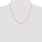 Leslie's 14K Rose Gold 1.1mm Flat Cable Chain - Image 4