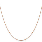 Leslie's 14K Rose Gold 1.1mm Flat Cable Chain - Image 2