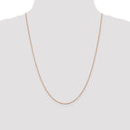 Leslie's 14K Rose Gold 1.1mm Flat Cable Chain - Image 4