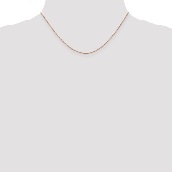 Leslie's 14K Rose Gold .7mm Box with Lobster Clasp Chain - Image 4