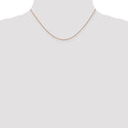Leslie's 14K Rose Gold .7mm Box with Lobster Clasp Chain - Image 4