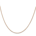 Leslie's 14K Rose Gold .7mm Box with Lobster Clasp Chain - Image 2