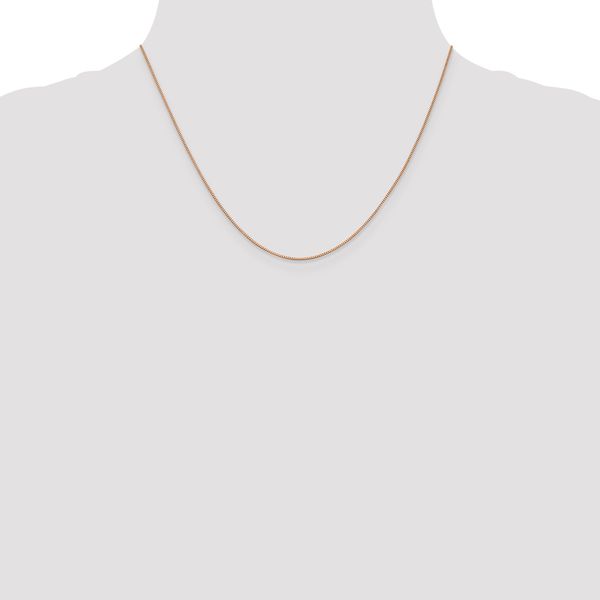 Leslie's 14K Rose Gold .7mm Box with Lobster Clasp Chain - Image 4