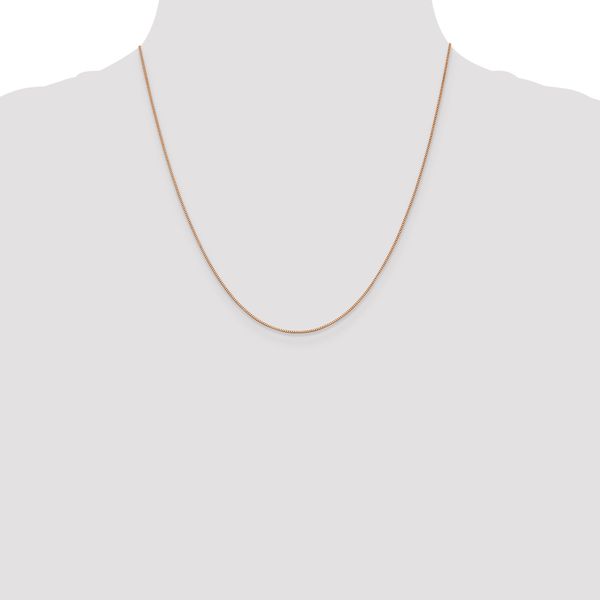 Leslie's 14K Rose Gold .7mm Box with Lobster Clasp Chain - Image 4