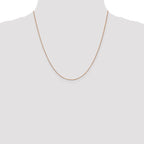 Leslie's 14K Rose Gold .7mm Box with Lobster Clasp Chain - Image 4