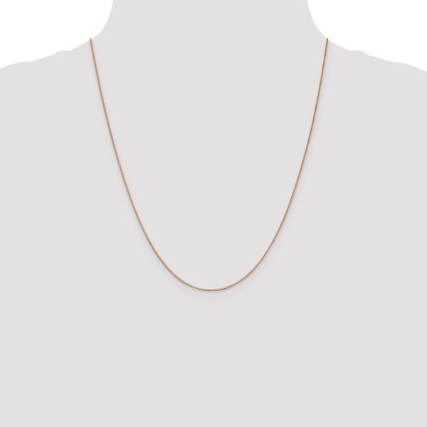 Leslie's 14K Rose Gold .7mm Box with Lobster Clasp Chain - Image 4