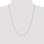 Leslie's 14K Rose Gold .7mm Box with Lobster Clasp Chain - Image 4