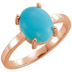 Cabochon Solitaire Ring