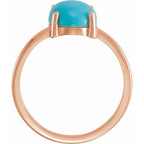 Cabochon Solitaire Ring - Image 2