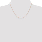 Leslie's 14K Rose Gold .5mm Baby Box with Lobster Clasp Chain - Image 4