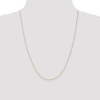Leslie's 14K Rose Gold .5mm Baby Box with Lobster Clasp Chain - Image 4