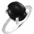Accented Cabochon Ring