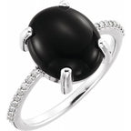Accented Cabochon Ring