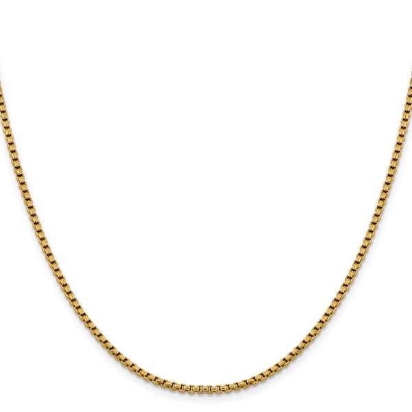 Leslie's 14K 2.4mm Semi-Solid D/C Round Box Chain - Image 2